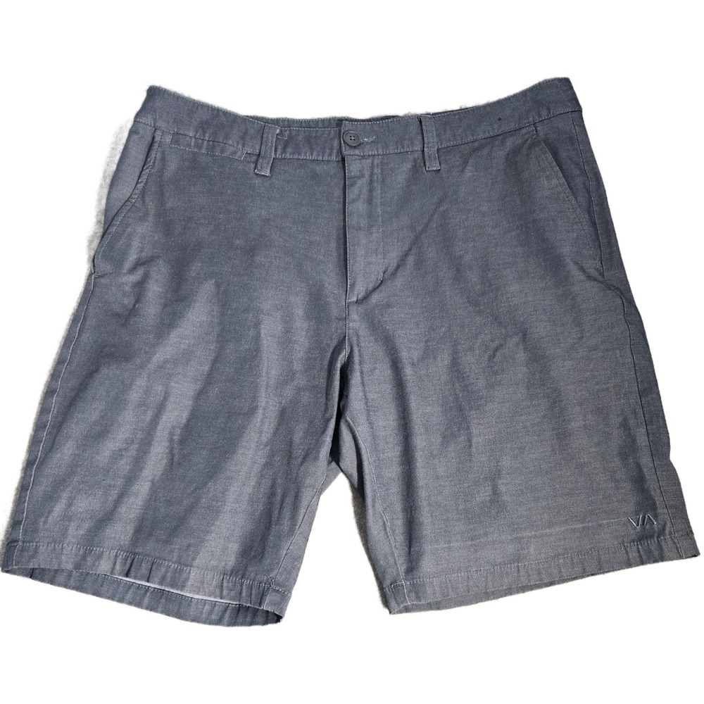 RVCA Mens Hybrid Walkshorts Charcoal Gray Heather Stretch Chino Shorts Size 33